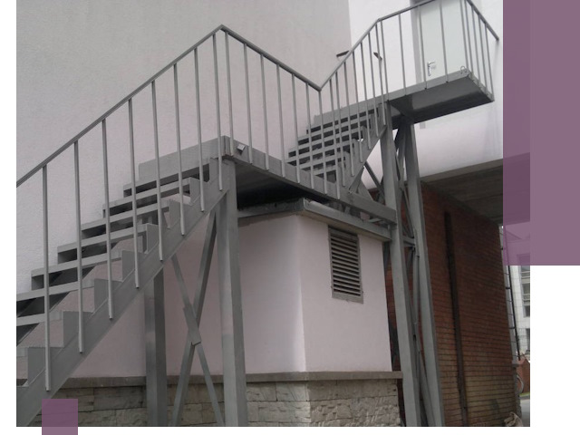 Монтаж пожарных лестниц под ключ в Лабинске с гарантией качества