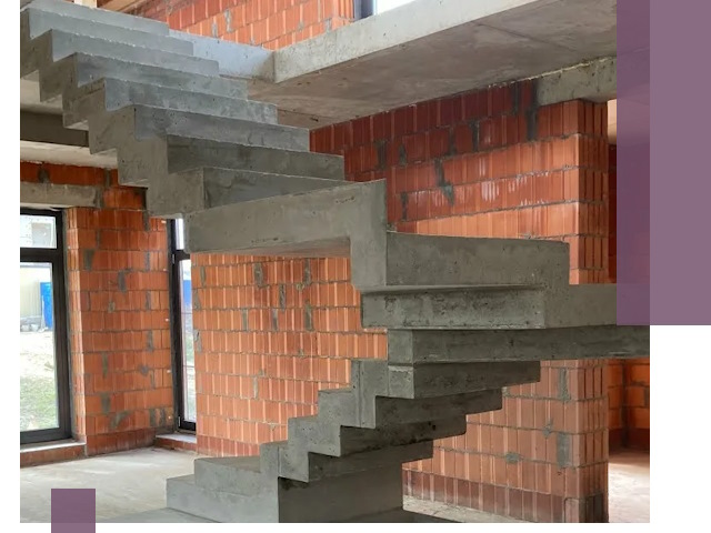 Изготовление бетонных лестниц под ключ в Лабинске