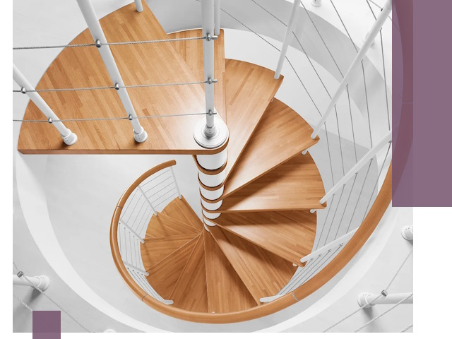 Изготовление винтовых лестниц под ключ в Лабинске