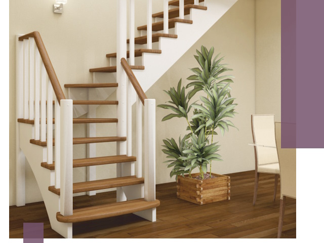 Г-образные лестницы под ключ в Лабинске — изготовление и монтаж