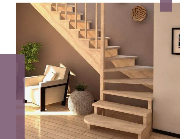 Изготовление Г-образных лестниц в Лабинске от 19839 руб. 