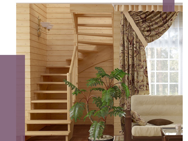 Лестницы для дачи в Лабинске от 79626 руб.  | ПРОЛЁТ-Лбк