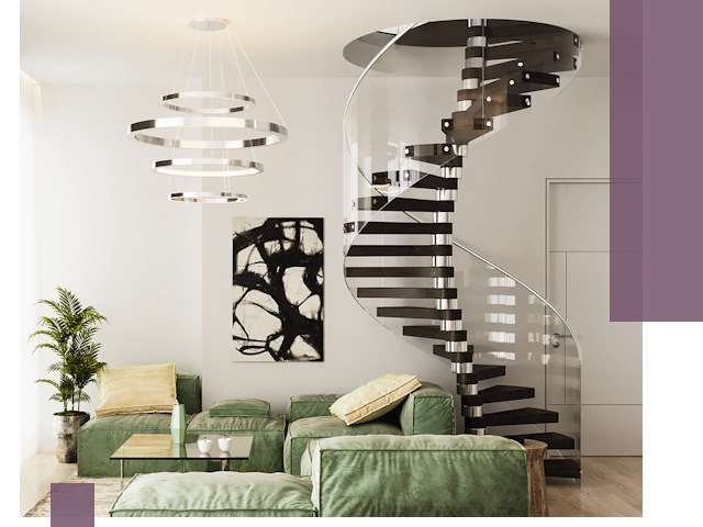 Лестницы для двухуровневой квартиры в Лабинске — изготовление и монтаж