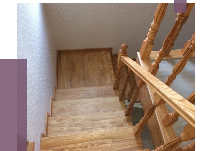 Сосновые лестницы в Лабинске под ключ от 8472 руб.  | ПРОЛЁТ-Лбк