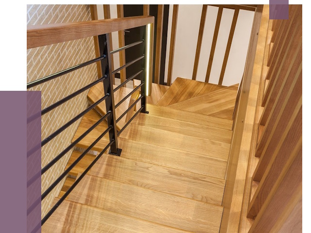 Лестницы из ясеня в Лабинске под ключ от 10510 руб. 