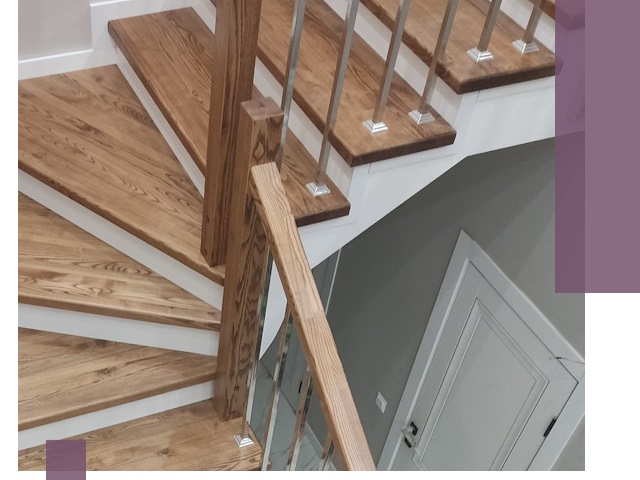 Обшивка металлических лестниц под ключ в Лабинске