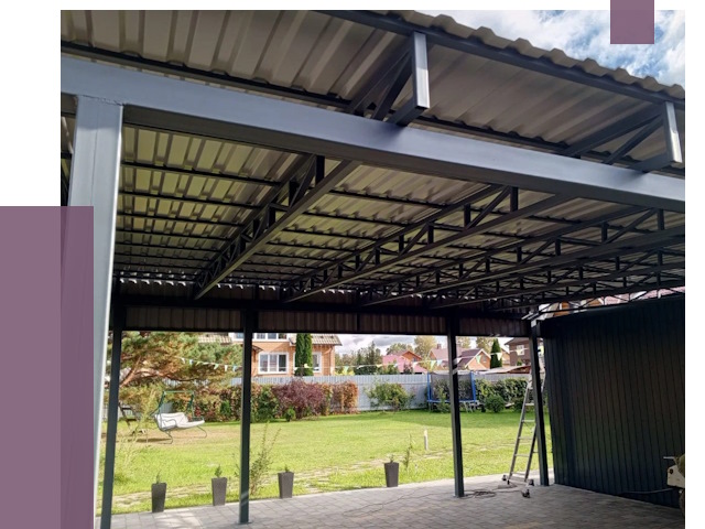 Монтаж навесов в Лабинске от 7721 руб. — установка навеса | ПРОЛЁТ-Лбк