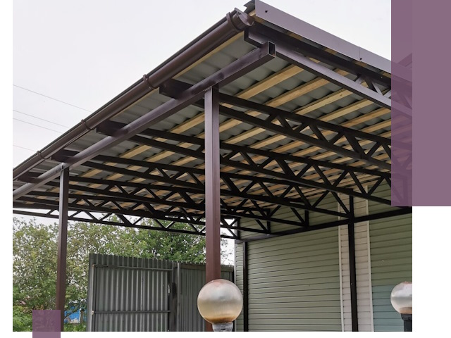 Навесы под ключ в Лабинске: изготовление, монтаж и гарантия