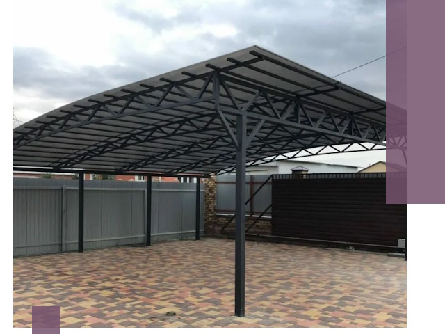 Недорогие навесы под ключ в Лабинске — изготовление и монтаж