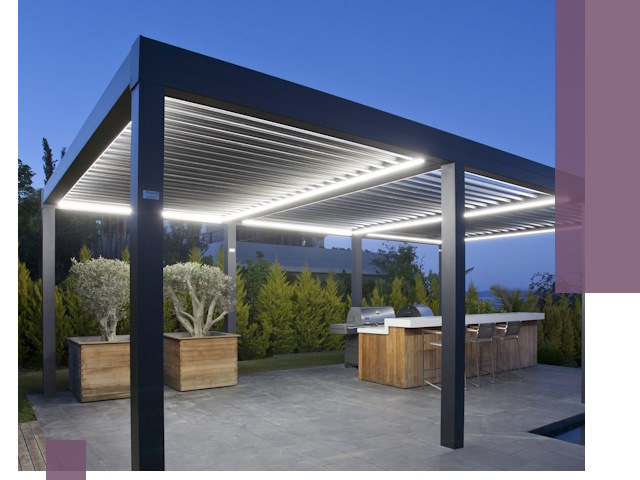 Навесы отдельно стоящие под ключ в Лабинске из металла и поликарбоната