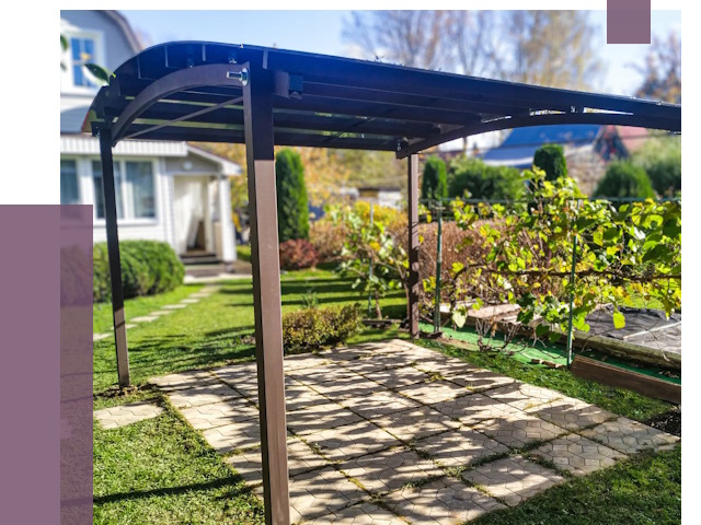 Навесы для дачи в Лабинске от 13351 руб. под ключ — ПРОЛЁТ-Лбк