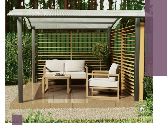 Навесы для дачи в Лабинске: изготовление, монтаж и демонтаж