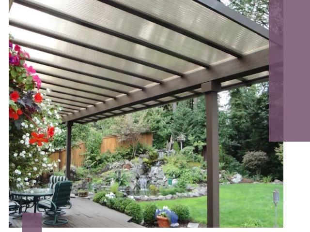 Навесы из поликарбоната под ключ в Лабинске быстро и надёжно