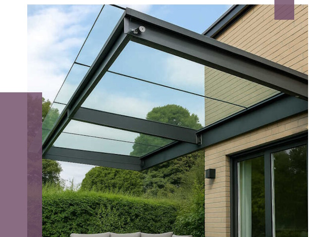 Стеклянные навесы и козырьки в Лабинске от 12869 руб.