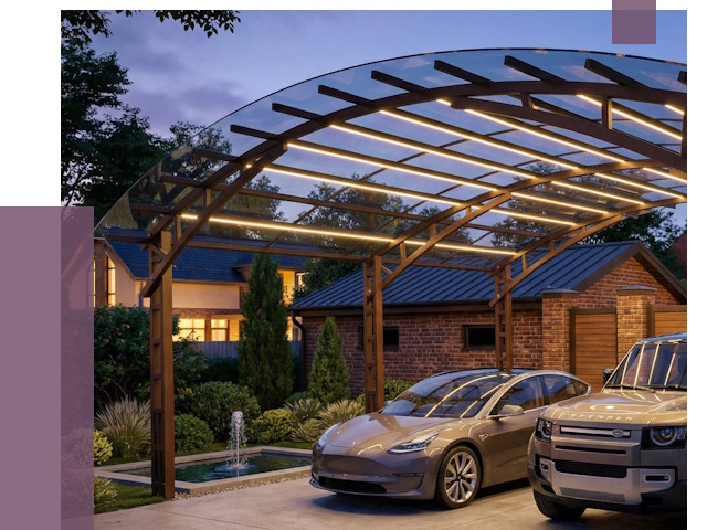 Металлические навесы в Лабинске от 13298 руб. под ключ — ПРОЛЁТ-Лбк