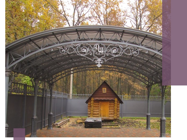 Кованые навесы премиум-класса под заказ в Лабинске