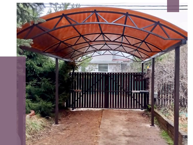 Арочные навесы в Лабинске от 13351 руб. — изготовление и монтаж | ПРОЛЁТ-Лбк