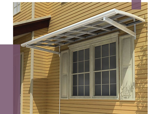 Козырьки над окнами в Лабинске от 7989 руб. — монтаж, покупки | ПРОЛЁТ-Лбк