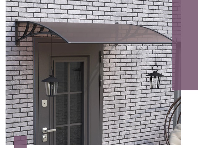 Недорогие козырьки и навесы под ключ в Лабинске