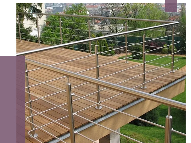 Алюминиевые парапеты в Лабинске под ключ от 8150 руб. 