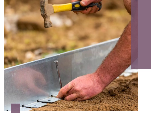 Монтаж металлических бордюров в Лабинске быстро и качественно