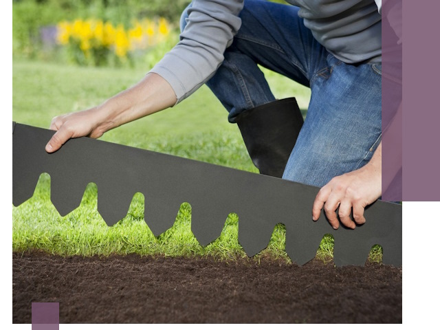 Металлические бордюры для газона в Лабинске — изготовление и монтаж