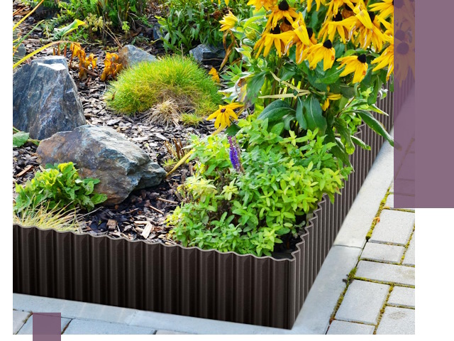 Металлические бордюры для клумб в Лабинске — производство и монтаж