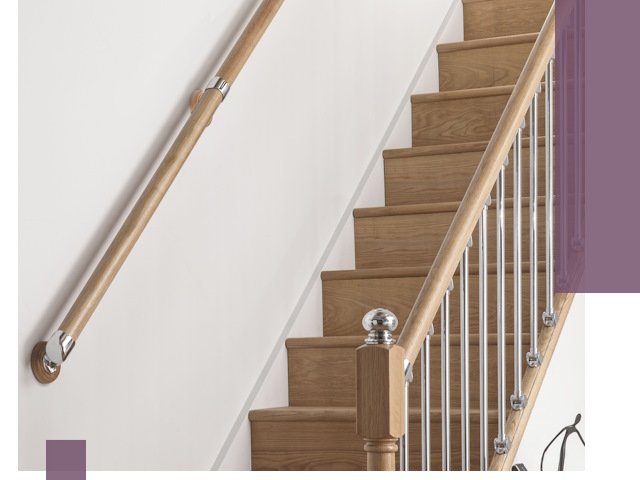 Пристенные поручни из стали и нержавейки под монтаж в Лабинске